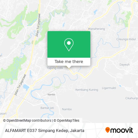 ALFAMART E037 Simpang Kedep map