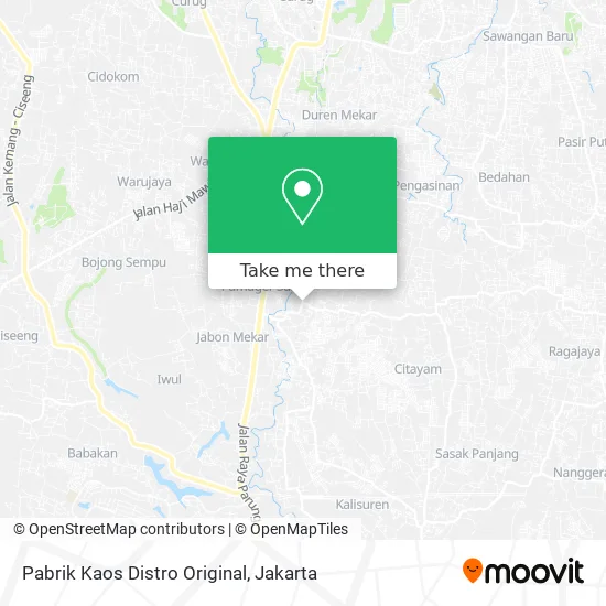 Pabrik Kaos Distro Original map