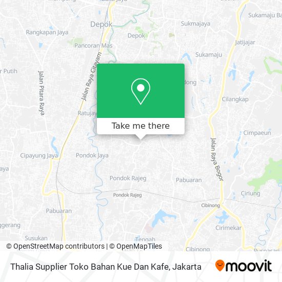 Thalia Supplier Toko Bahan Kue Dan Kafe map