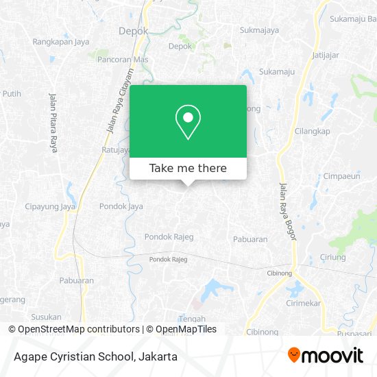 Agape Cyristian School map