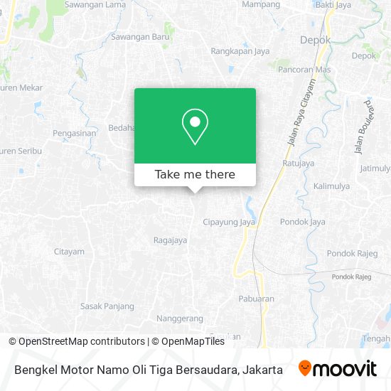 Bengkel Motor Namo Oli Tiga Bersaudara map