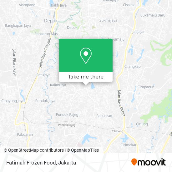 Fatimah Frozen Food map