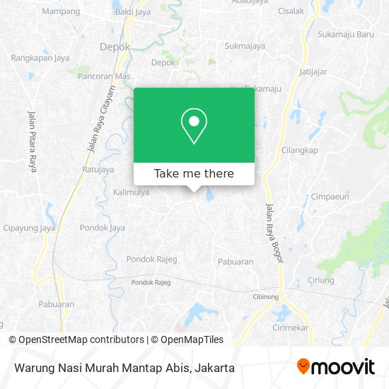 Warung Nasi Murah Mantap Abis map