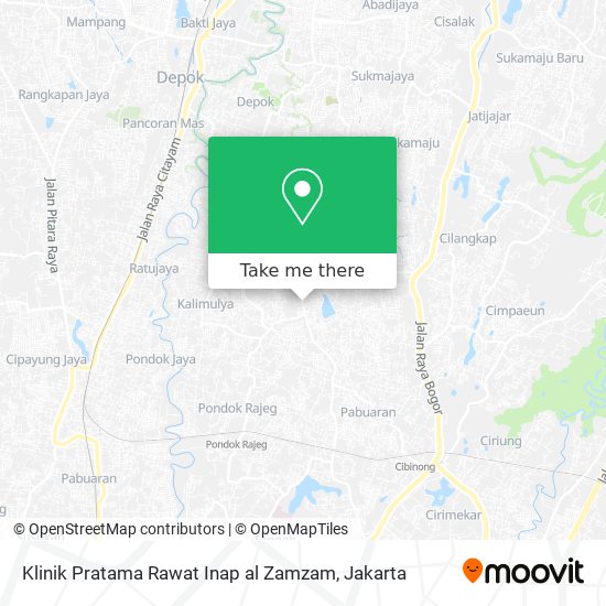 Klinik Pratama Rawat Inap al Zamzam map