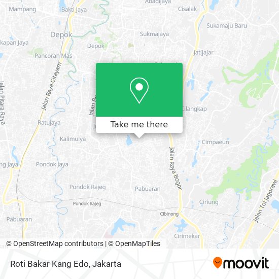 Roti Bakar Kang Edo map