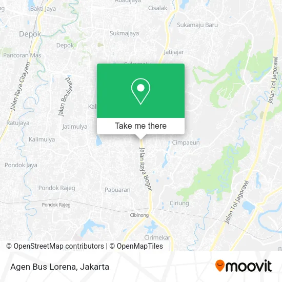 Agen Bus Lorena map
