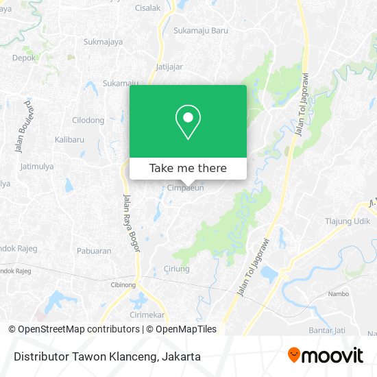 Distributor Tawon Klanceng map
