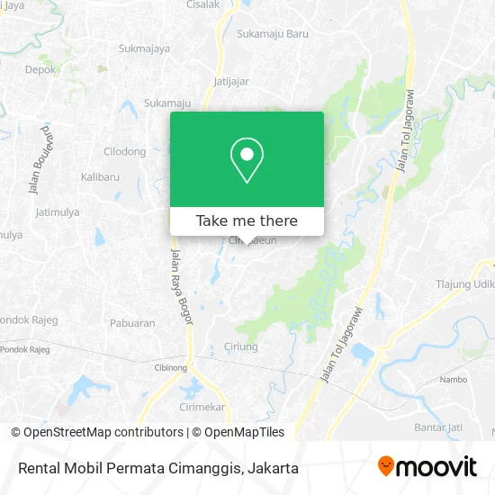 Rental Mobil Permata Cimanggis map