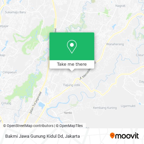 Bakmi Jawa Gunung Kidul Dd map