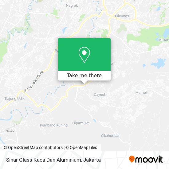 Sinar Glass Kaca Dan Aluminium map