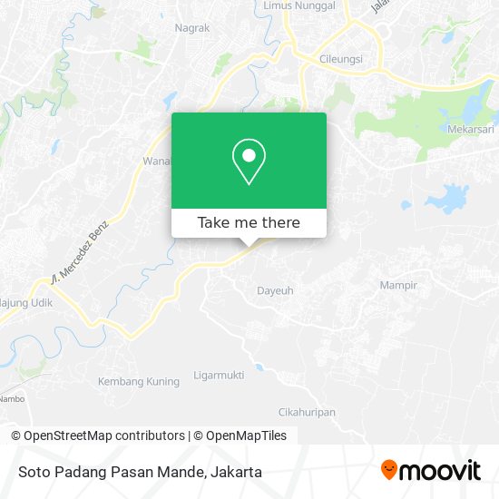 Soto Padang Pasan Mande map