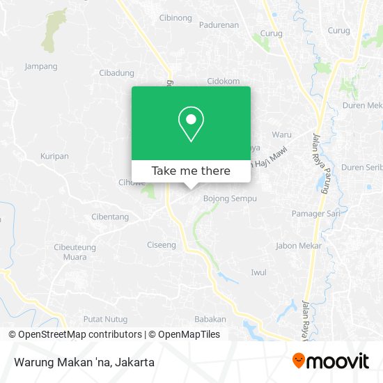 Warung Makan 'na map