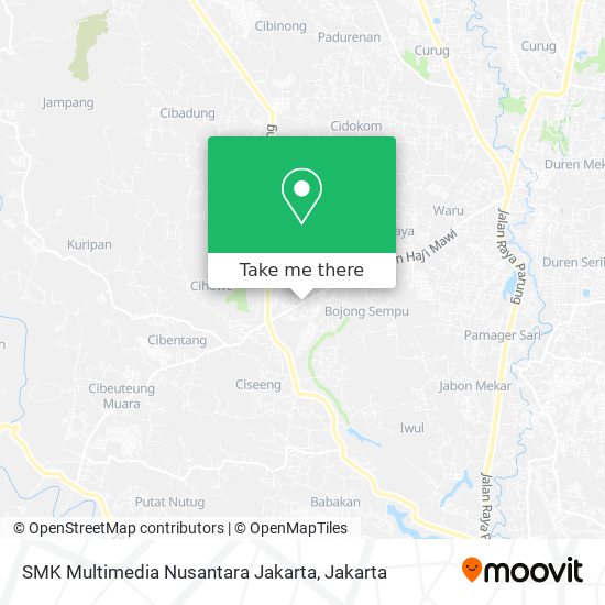 SMK Multimedia Nusantara Jakarta map