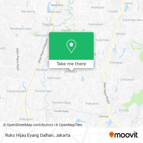 Ruko Hijau Eyang Dalhari map