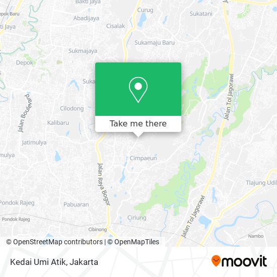 Kedai Umi Atik map