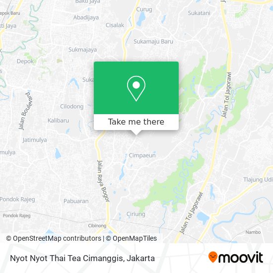 Nyot Nyot Thai Tea Cimanggis map