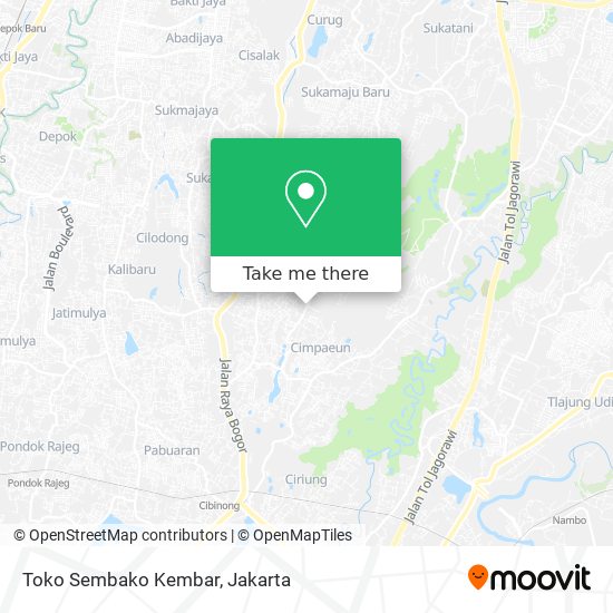 Toko Sembako Kembar map