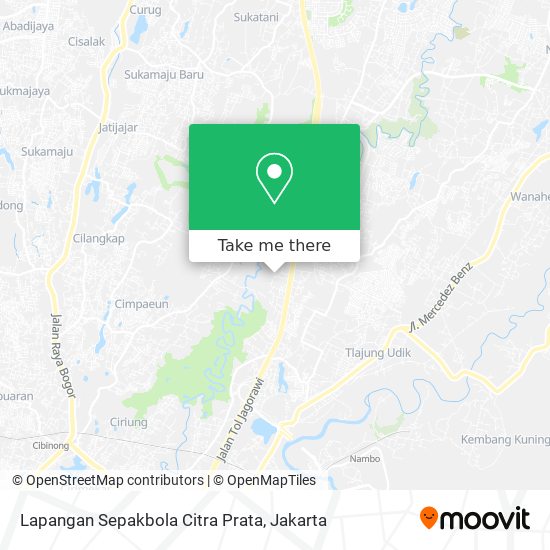 Lapangan Sepakbola Citra Prata map