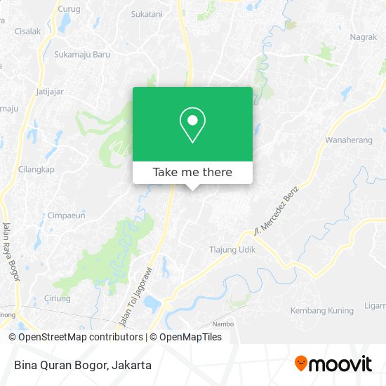 Bina Quran Bogor map