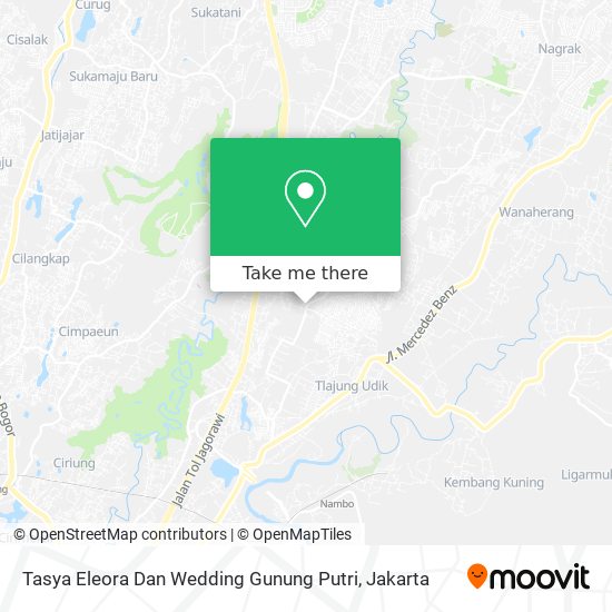 Tasya Eleora Dan Wedding Gunung Putri map