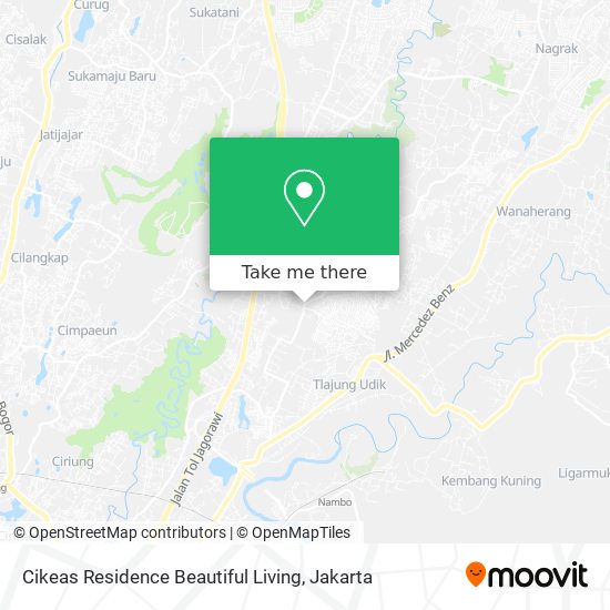 Cikeas Residence Beautiful Living map