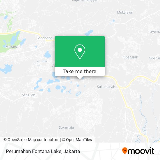 Perumahan Fontana Lake map