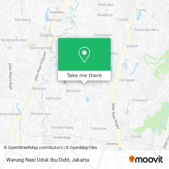 Warung Nasi Uduk Ibu Didit map