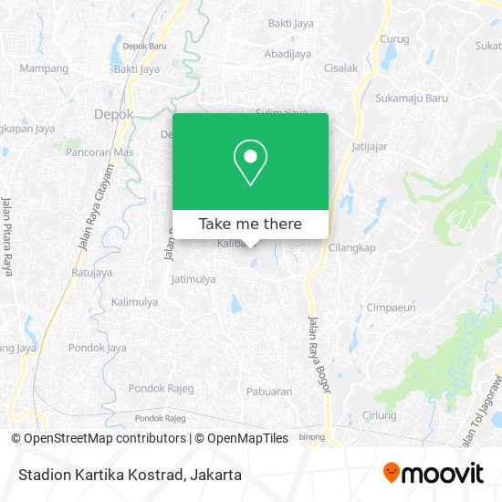 Stadion Kartika Kostrad map