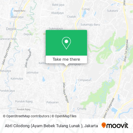 Abtl Cilodong (Ayam Bebek Tulang Lunak ) map
