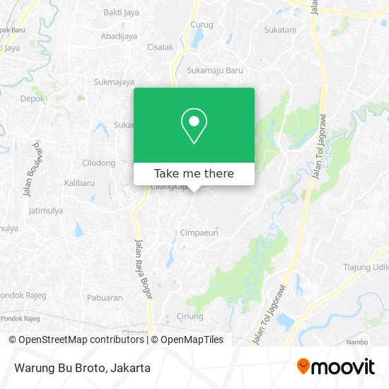 Warung Bu Broto map