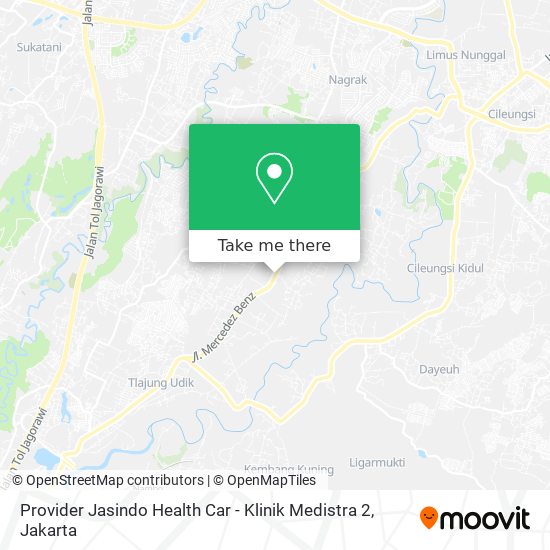 Provider Jasindo Health Car - Klinik Medistra 2 map