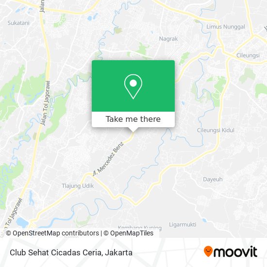 Club Sehat Cicadas Ceria map