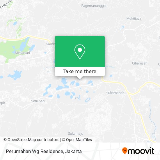 Perumahan Wg Residence map