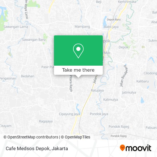 Cafe Medsos Depok map