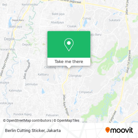 Berlin Cutting Sticker map
