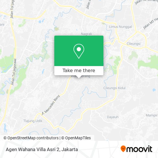 Agen Wahana Villa Asri 2 map