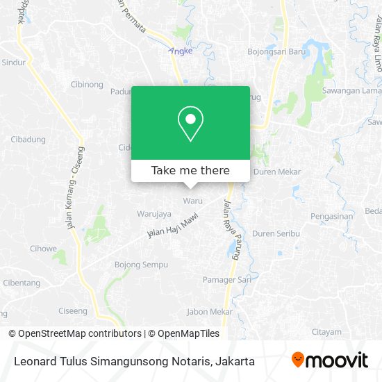 Leonard Tulus Simangunsong Notaris map