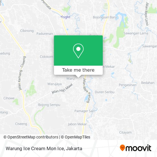 Warung Ice Cream Mon Ice map
