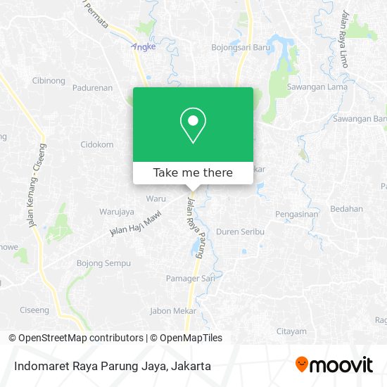 Indomaret Raya Parung Jaya map