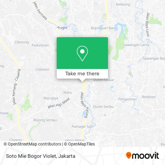 Soto Mie Bogor Violet map