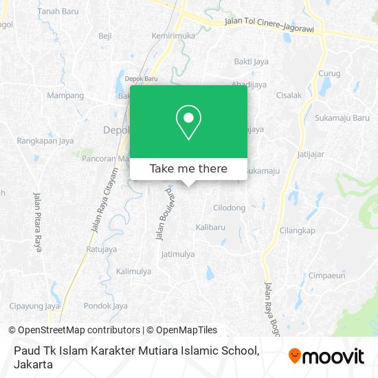 Paud Tk Islam Karakter Mutiara Islamic School map