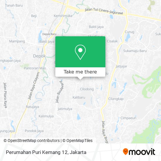 Perumahan Puri Kemang 12 map