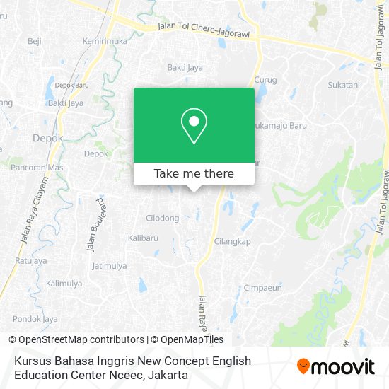 Kursus Bahasa Inggris New Concept English Education Center Nceec map