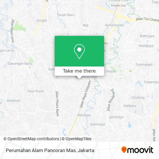 Perumahan Alam Pancoran Mas map