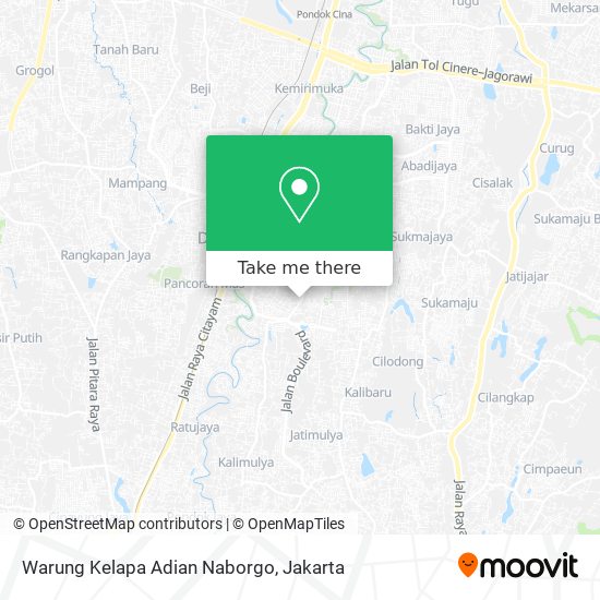 Warung Kelapa Adian Naborgo map