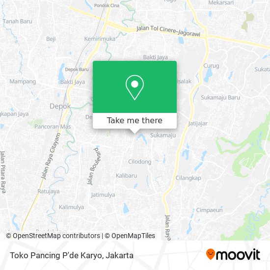 Toko Pancing P'de Karyo map