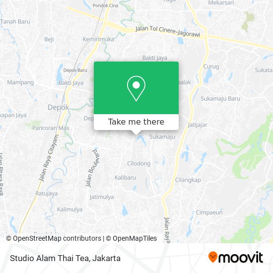 Studio Alam Thai Tea map