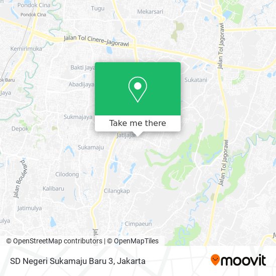 SD Negeri Sukamaju Baru 3 map