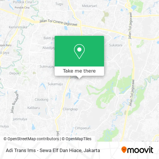 Adi Trans Ims - Sewa Elf Dan Hiace map