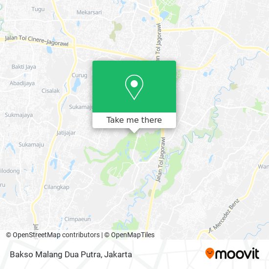 Bakso Malang Dua Putra map